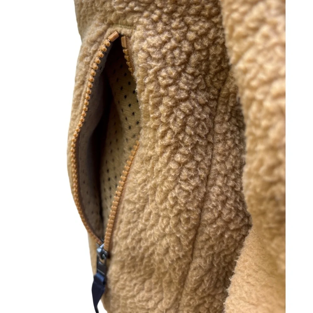 Patagonia Women's Nest Brown Marsupial Retro Pile Fleece Pullover XS - Picture 4 of 9